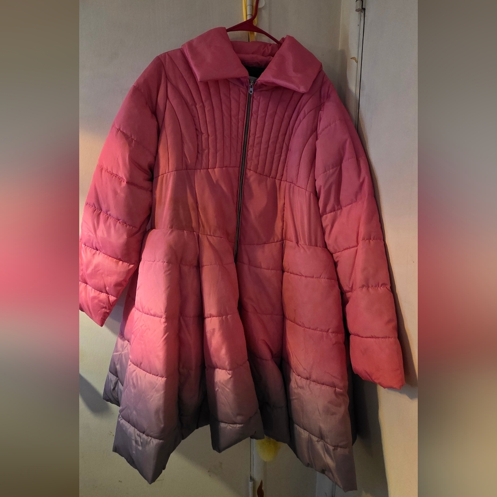VENUS Pink Ombre Puffer Jacket